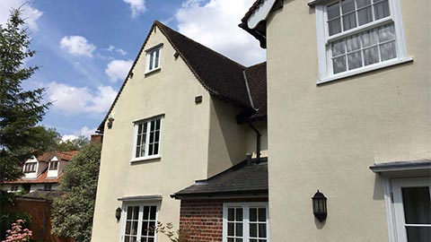 Rendering after being pressure washed